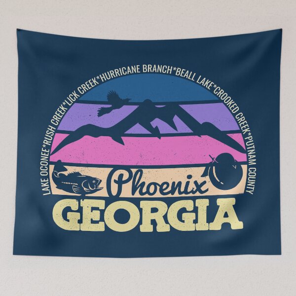 Item preview, Phoenix Georgia Sunset Retro Vintage Local Pride Logo designed and sold by CRHPOD20.