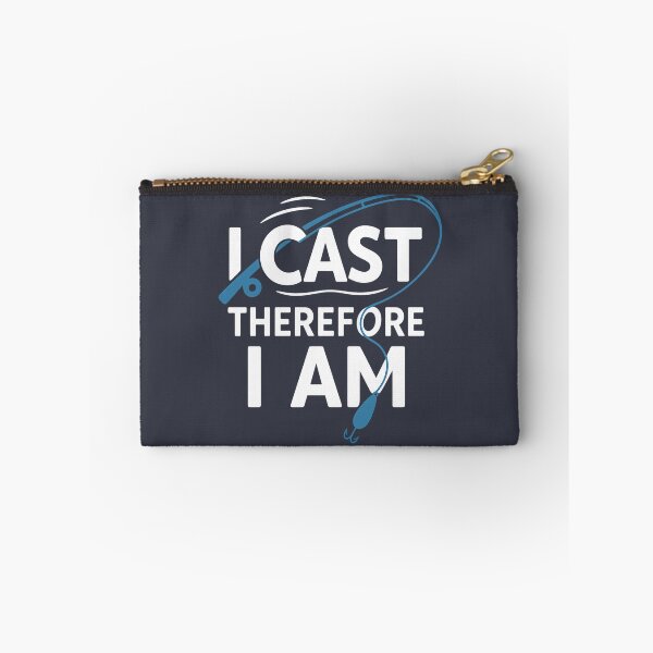 Item preview, I Cast Therefore I Am - Funny Fishing Philosophy Design for Anglers designed and sold by CosmicScare10.