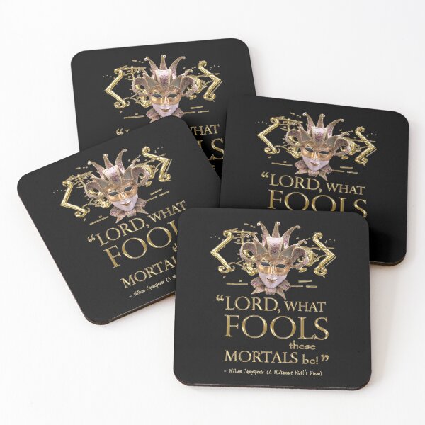 Item preview, Shakespeare Midsummer Night's Dream Fools Quote designed and sold by Styled Vintage.