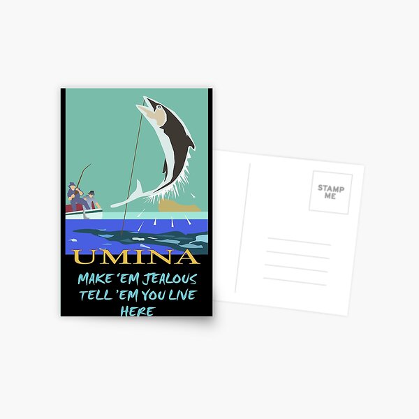 Item preview, Umina Fishing, Make 'em Jealous designed and sold by ASKEW GRAPHICS.