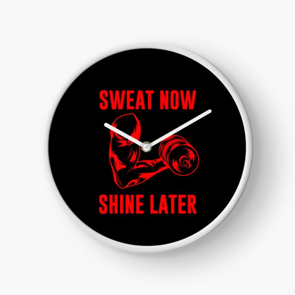 Item preview, Motivational Fitness Sweat Now Shine Later designed and sold by UnshieldArt.