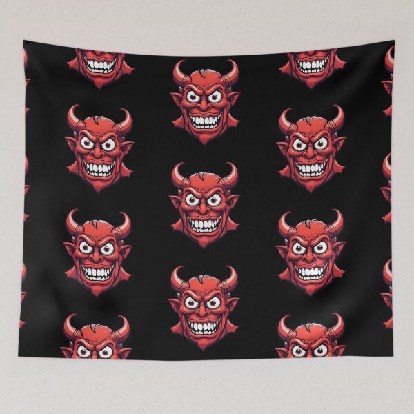 Item preview, devil demon head designed and sold by Temdo7.