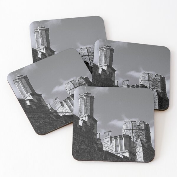 Item preview, Chimneys and Crenulations in B & W designed and sold by Larry Davis.