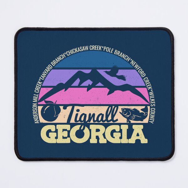 Item preview, Tignall Georgia Sunset Retro Vintage Local Pride Logo designed and sold by CRHPOD20.