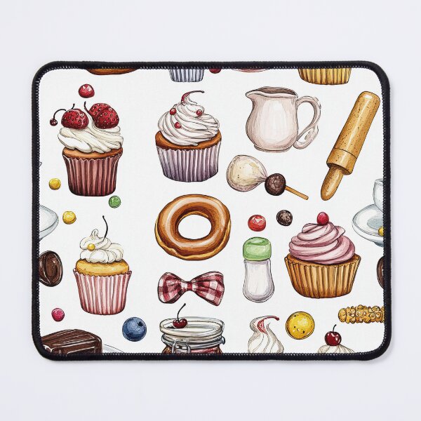 Item preview, Sweet Desserts And Bakes In Watercolor Style designed and sold by Piotrek0001.