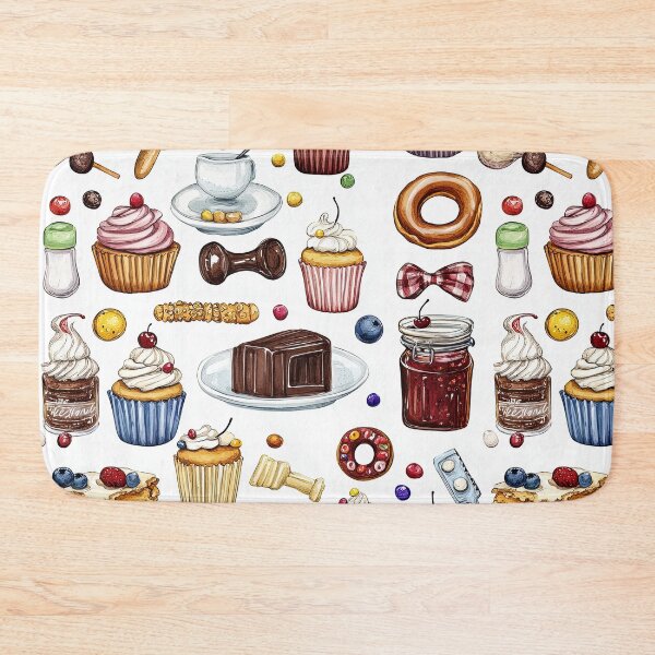 Item preview, Sweet Desserts And Bakes In Watercolor Style designed and sold by Piotrek0001.