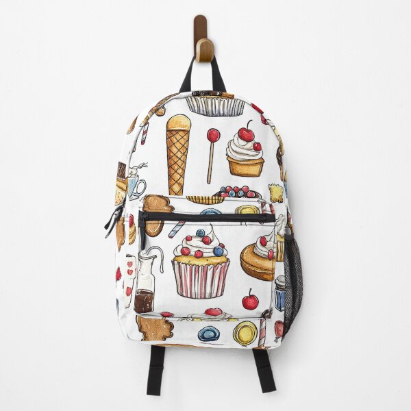 Item preview, Whimsical Watercolor Treats on Crisp White Background designed and sold by Piotrek0001.