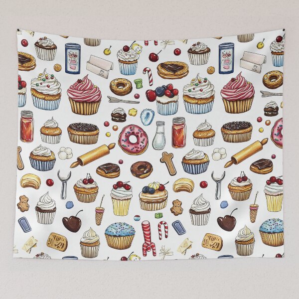 Item preview, Sweet Desserts and Pastries in Soft Watercolors designed and sold by Piotrek0001.