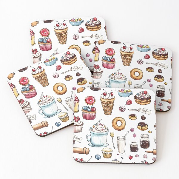 Item preview, Bright Tasty Desserts Framed with White Margins designed and sold by Piotrek0001.