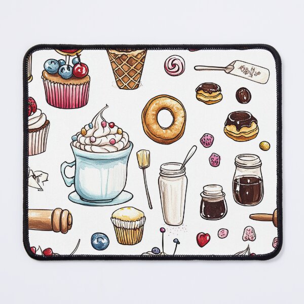 Item preview, Bright Tasty Desserts Framed with White Margins designed and sold by Piotrek0001.