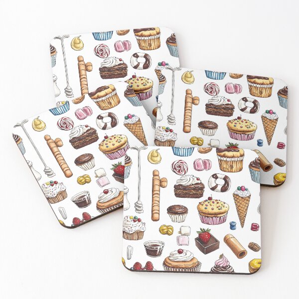 Item preview, Cute Dessert Assortment with Playful Candy Colors designed and sold by Piotrek0001.