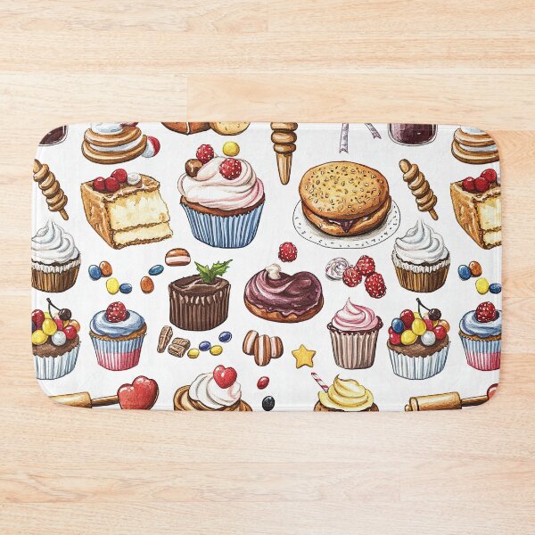 Item preview, Adorable Dessert Illustration with Cakes and Cookies designed and sold by Piotrek0001.