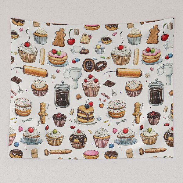 Item preview, Colorful Baking Treats on Clean White Space designed and sold by Piotrek0001.