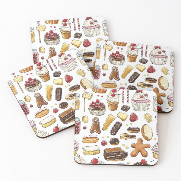 Item preview, Watercolor Delight of Lollipops and Tartlets designed and sold by Piotrek0001.