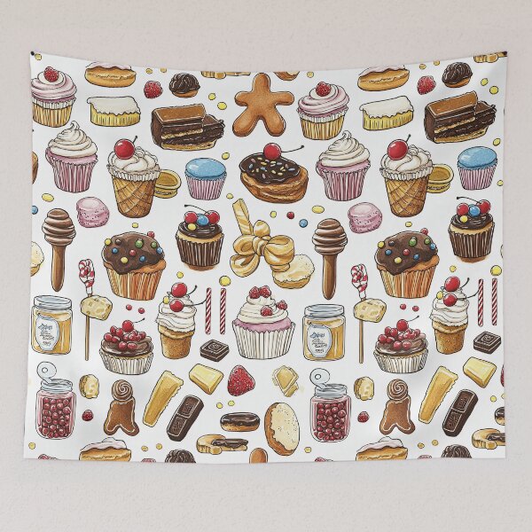 Item preview, Watercolor Delight of Lollipops and Tartlets designed and sold by Piotrek0001.