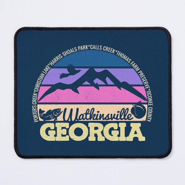 Item preview, Watkinsville Georgia Sunset Retro Vintage Local Pride Logo designed and sold by CRHPOD20.