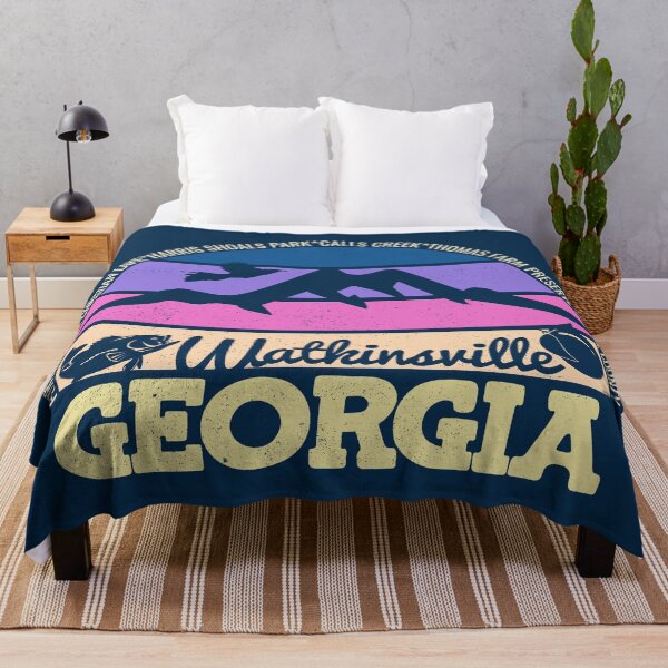 Item preview, Watkinsville Georgia Sunset Retro Vintage Local Pride Logo designed and sold by CRHPOD20.