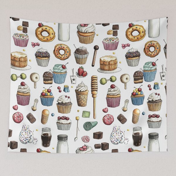 Item preview, Artistic Arrangement of Colorful Baked Goodies designed and sold by Piotrek0001.