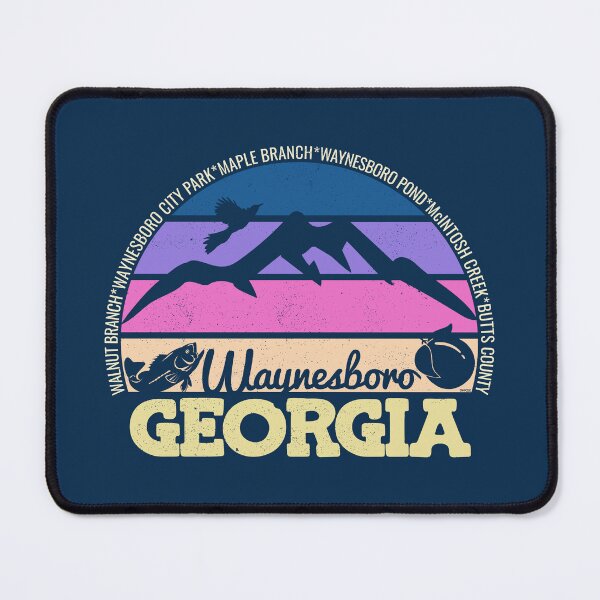 Item preview, Waynesboro Georgia Sunset Retro Vintage Local Pride Logo designed and sold by CRHPOD20.