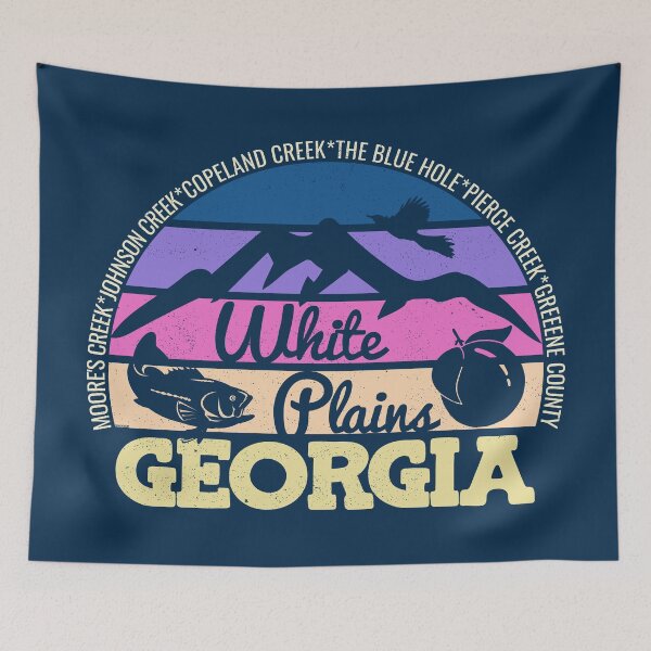 Item preview, White Plains Georgia Sunset Retro Vintage Local Pride Logo designed and sold by CRHPOD20.