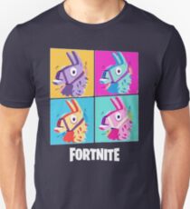 Fortnite Battle Royale Four Llamas Pop Art Shirt Unisex T-Shirt