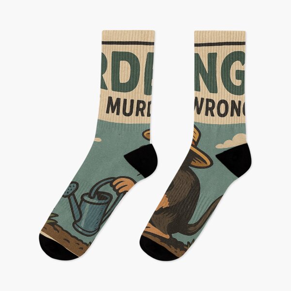 Item preview, Gardening because murder is wrong, meme designed and sold by Mauswohn.