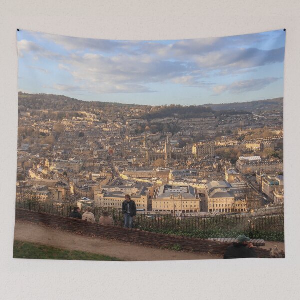 Item preview, Bath Skyline at Sunset designed and sold by Aham Photos.