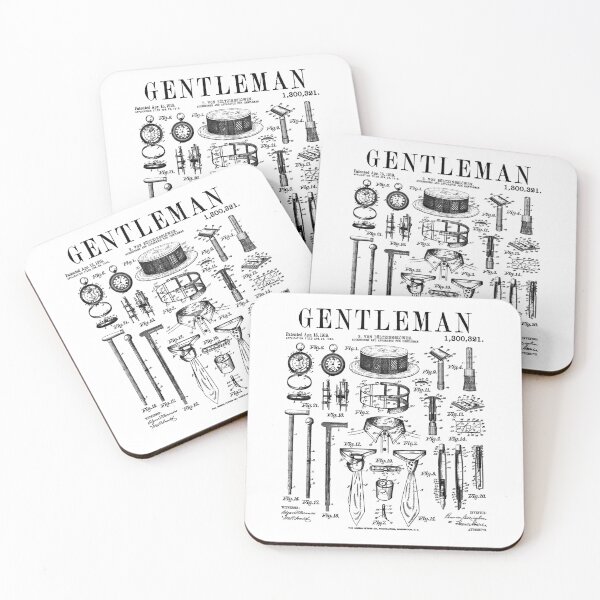 Item preview, Gentleman Dapper Businessman Dad Men Vintage Patent Print designed and sold by GrandeDuc.