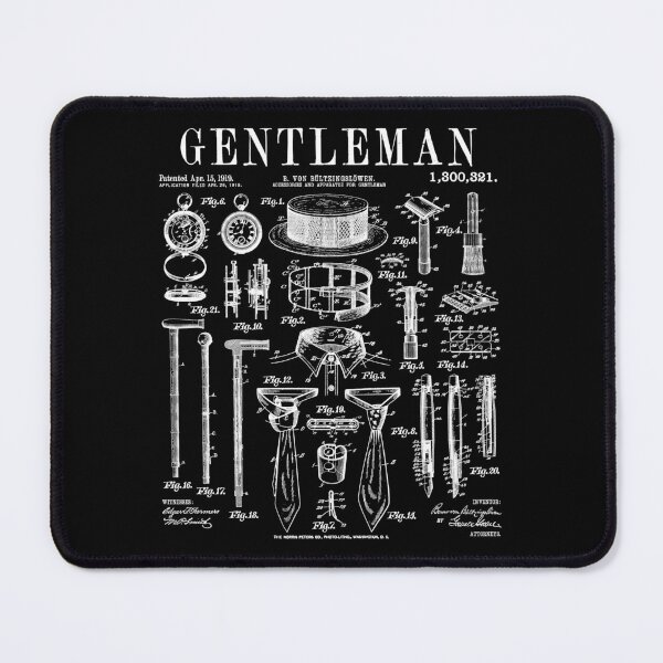 Item preview, Gentleman Dapper Businessman Dad Men Vintage Patent Print designed and sold by GrandeDuc.