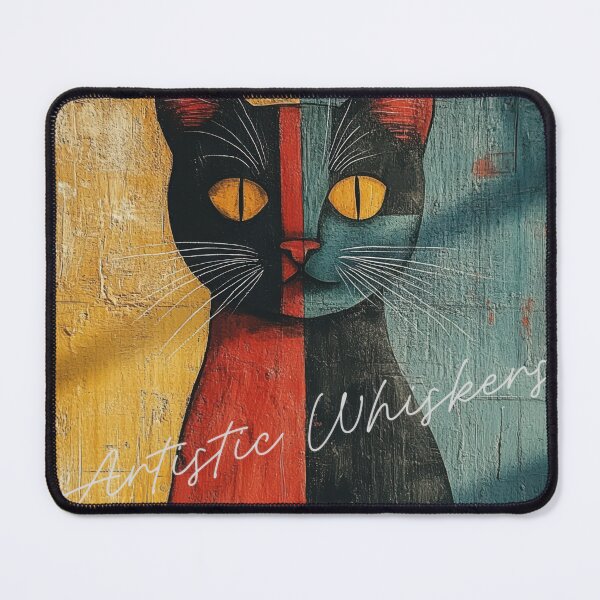 Item preview, Cat head with abstract geometric pattern on concrete wall. 3d rendering designed and sold by Aonsnoopy.