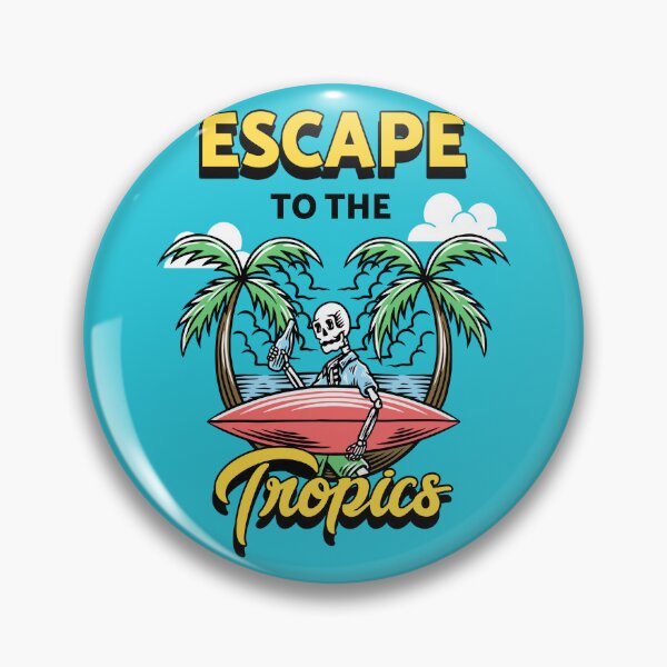 Item preview, Escape to the Tropics Skeleton Surf  designed and sold by rdxart.