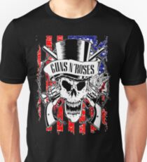 guns USA skull and roses By Christiano Unisex T-Shirt