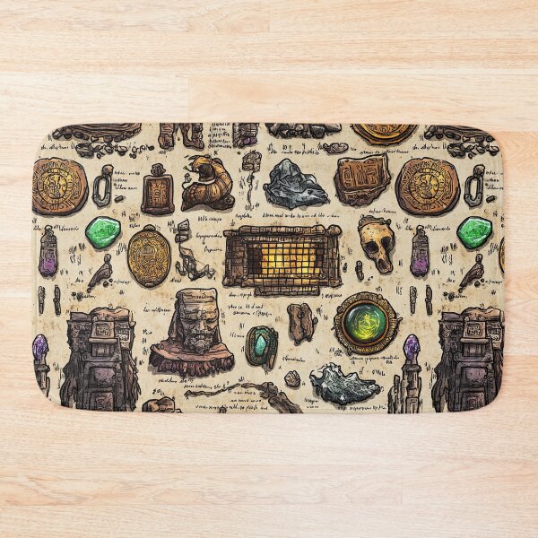 Item preview, Ancient Artifacts and Symbols on Aged Parchment designed and sold by Piotrek0001.