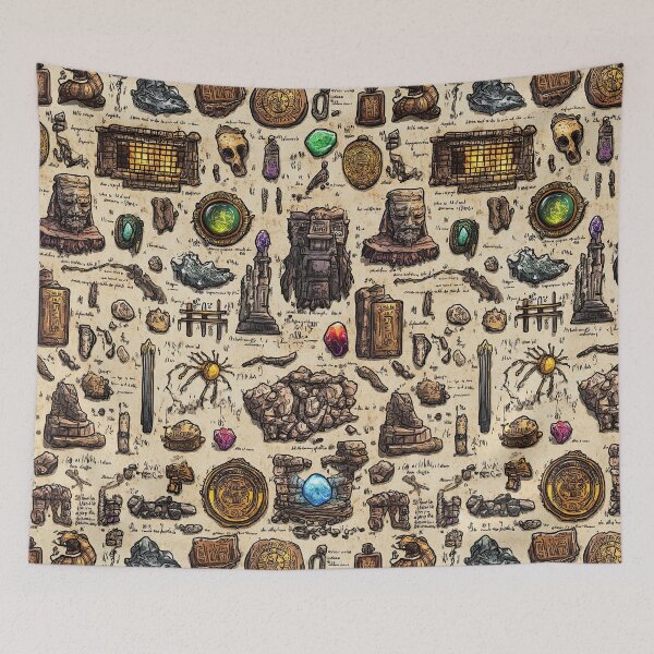 Item preview, Ancient Artifacts and Symbols on Aged Parchment designed and sold by Piotrek0001.