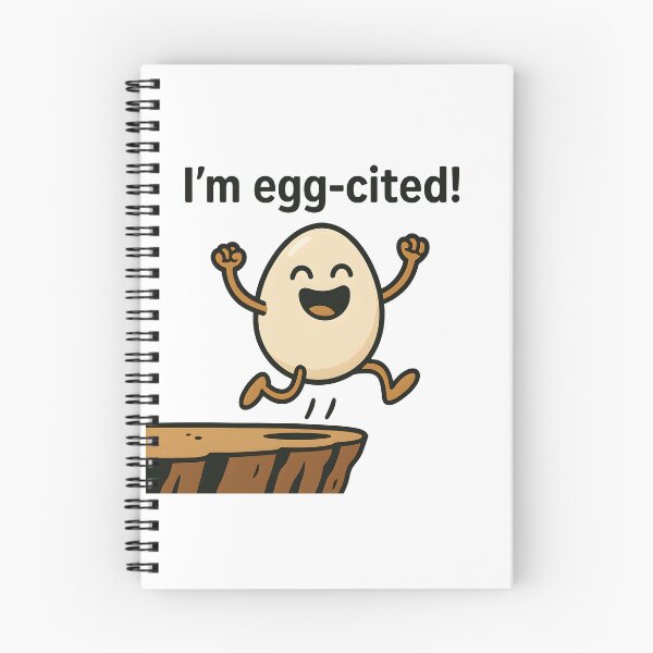 Item preview, "I’m Egg-cited!" designed and sold by Geekeando.