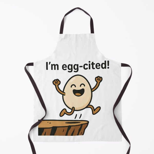 Item preview, "I’m Egg-cited!" designed and sold by Geekeando.