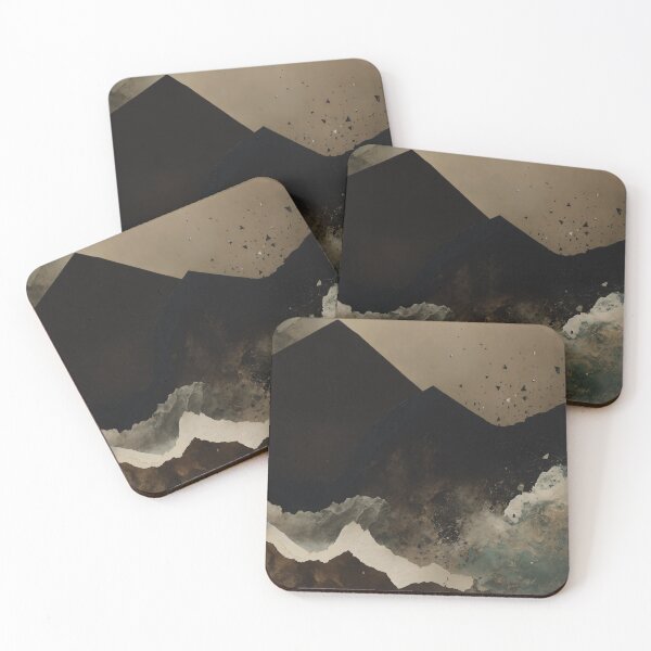 Item preview, Abstract Textured Geometric Composition in Earth Tones designed and sold by love-it-buy-it.