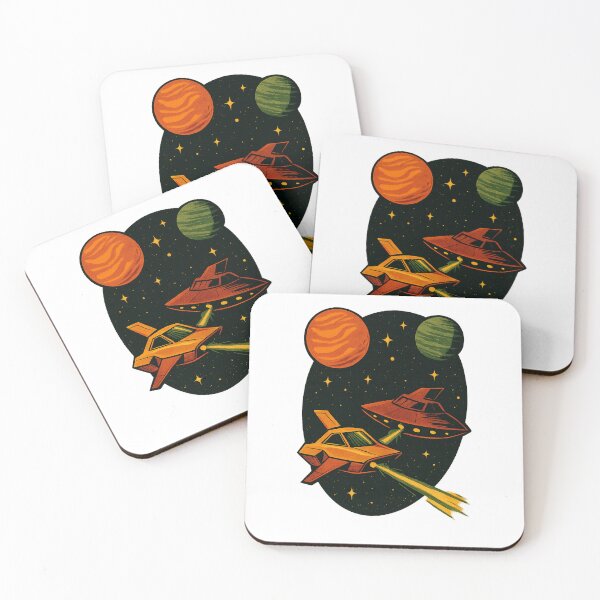 Item preview, Retro Duel – UFO vs Space Racer designed and sold by Fleetwood1994.