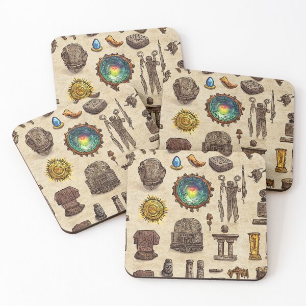 Item preview, Ancient Relics and Symbols on Weathered Parchment designed and sold by Piotrek0001.