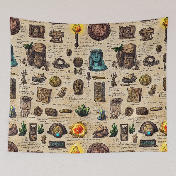 Item preview, Forgotten Objects and Symbols in Ancient Scroll Style designed and sold by Piotrek0001.