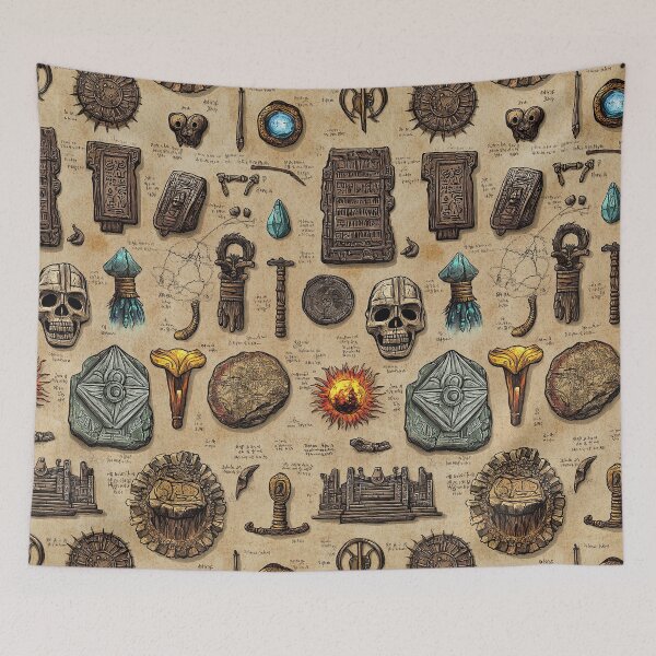 Item preview, Ancient Secrets and Symbols on Faded Parchment designed and sold by Piotrek0001.