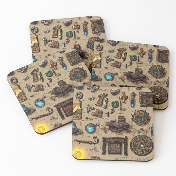 Item preview, Map of Relics from Distant Forgotten Lands designed and sold by Piotrek0001.