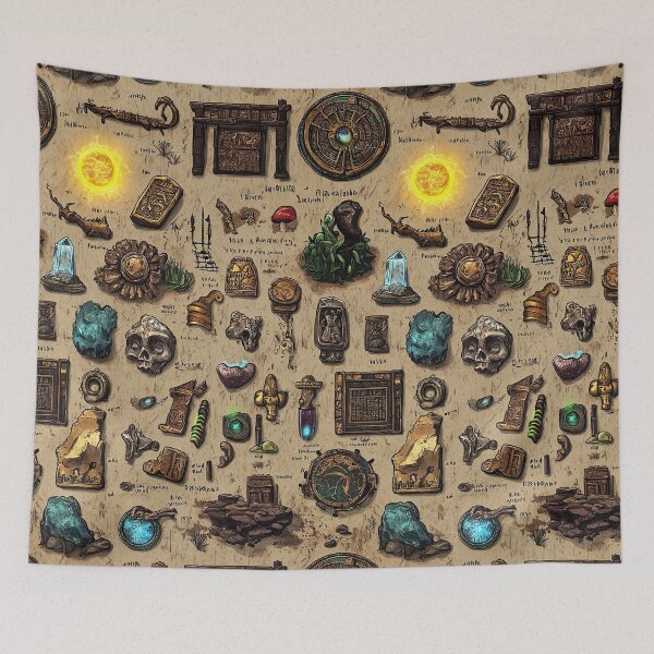 Item preview, Map of Relics from Distant Forgotten Lands designed and sold by Piotrek0001.
