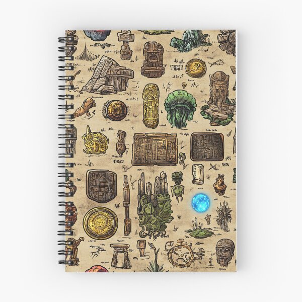 Item preview, Historic Discoveries and Mystical Symbols Collage Art designed and sold by Piotrek0001.