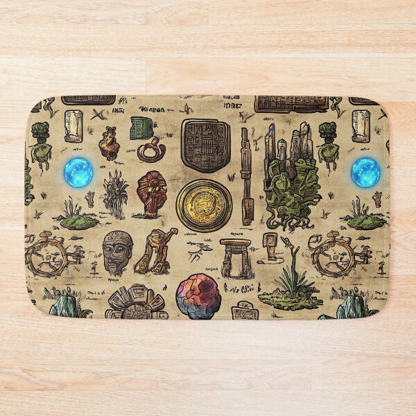 Item preview, Historic Discoveries and Mystical Symbols Collage Art designed and sold by Piotrek0001.