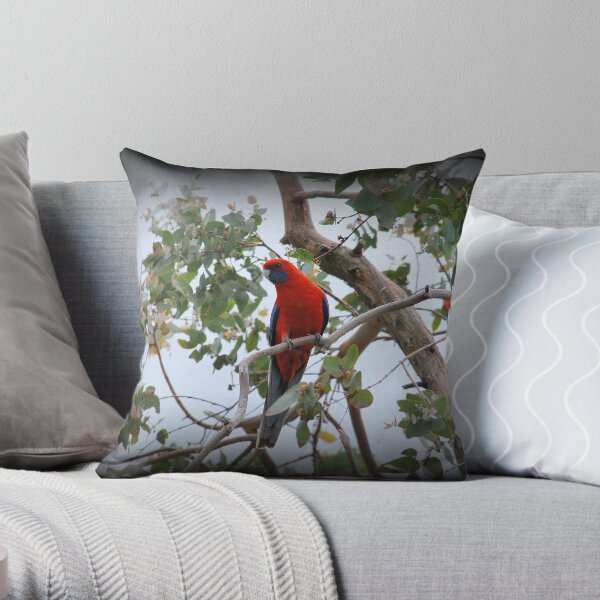 Pops Of Red Throw Pillow
