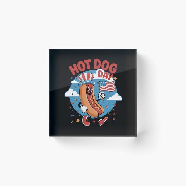 Item preview, AMERICAN HOD DOG - HOT DOG DAY MASCOT designed and sold by justyna-s28.