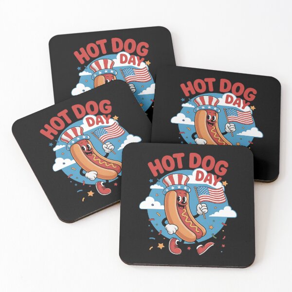Item preview, AMERICAN HOD DOG - HOT DOG DAY MASCOT designed and sold by justyna-s28.