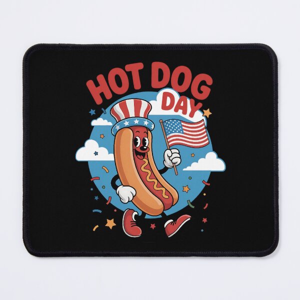 Item preview, AMERICAN HOD DOG - HOT DOG DAY MASCOT designed and sold by justyna-s28.
