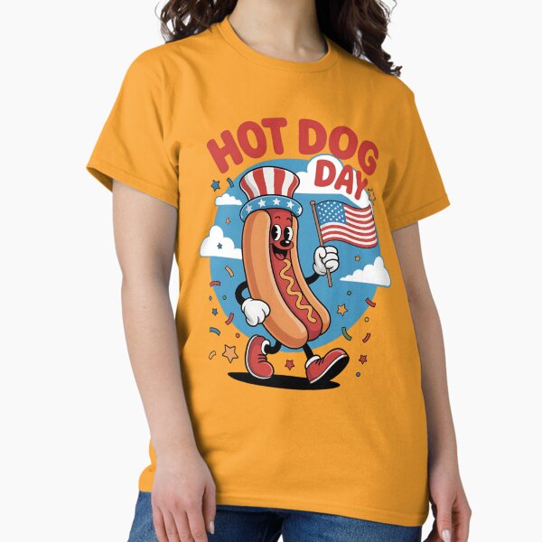 Item preview, AMERICAN HOD DOG - HOT DOG DAY MASCOT designed and sold by justyna-s28.
